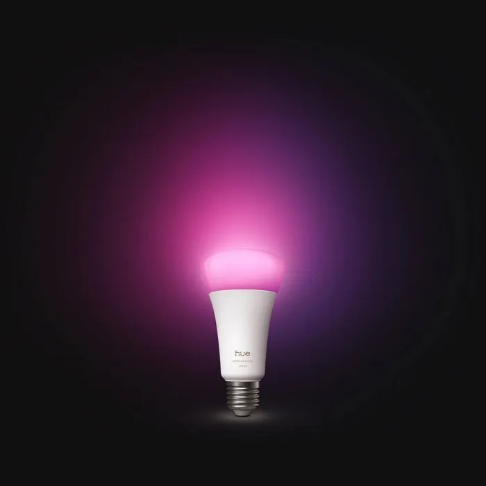 Philips Hue AABUO37028 Bombilla LED Conectada A67 E27 11.8W Luz Blanca Cálida 1000-2000K 1600 Lúmenes