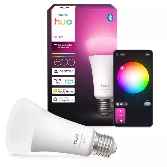 Philips Hue White and Color Ambiance A67 E27 1600lm Philips Hue White and Color Ambiance A67 E27 1600lm