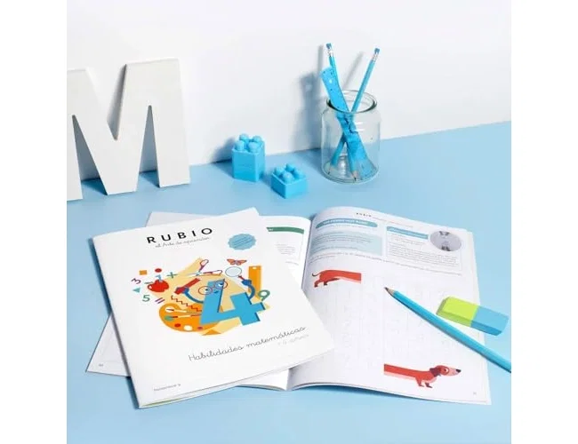 RUBIO Cuaderno Habilidades Matemáticas A4 +4 años