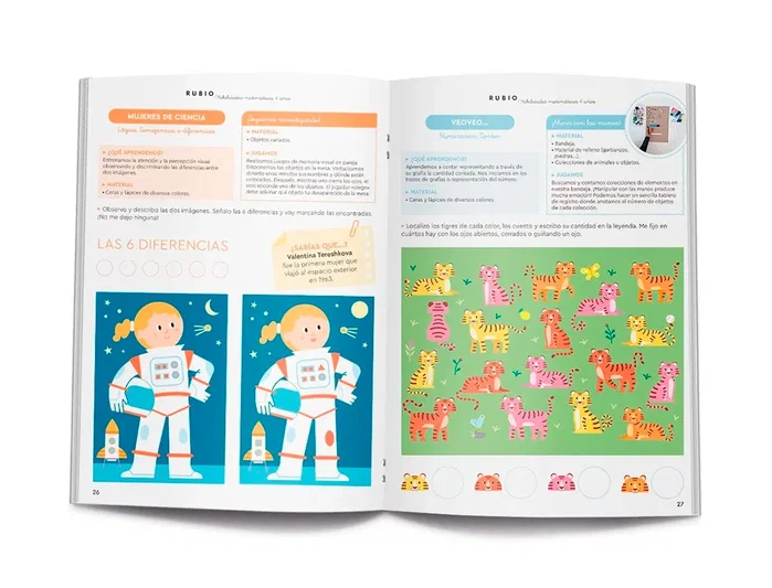 RUBIO Cuaderno Habilidades Matemáticas A4 +4 años