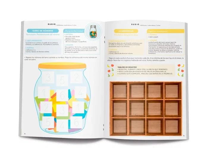 RUBIO Cuaderno Habilidades Matemáticas A4 +4 años