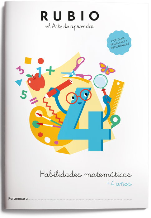 RUBIO Cuaderno Habilidades Matemáticas A4 +4 años