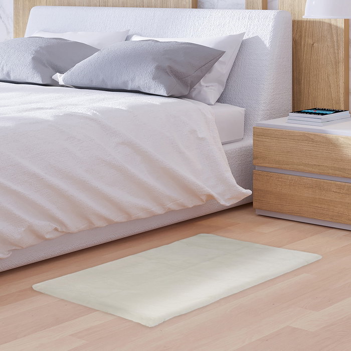 Home Deco Factory Alfombra Crudo 110x60 cm Pelo Imitación Poliéster