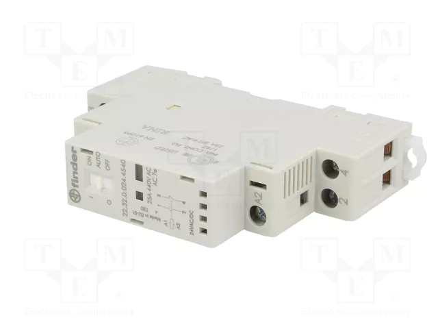 FINDER Contactor de Instalación Modular 2-polar 25A 24VAC/24VDC