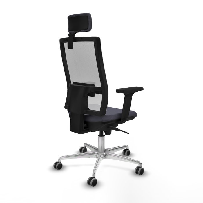 PIQUERAS Y CRESPO Silla de oficina Horna con mecanismo Sincro Gris y Blanco PIQUERAS Y CRESPO Silla de oficina Horna con mecanismo Sincro Gris y Blanco
