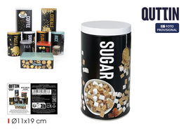 Quttin Bote Metal para Azúcar 10.7 x 19 cm (12 Unidades)