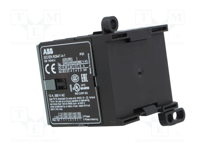 ABB B6-30-01-80 Contactor 3-polar 9A 220÷240VAC