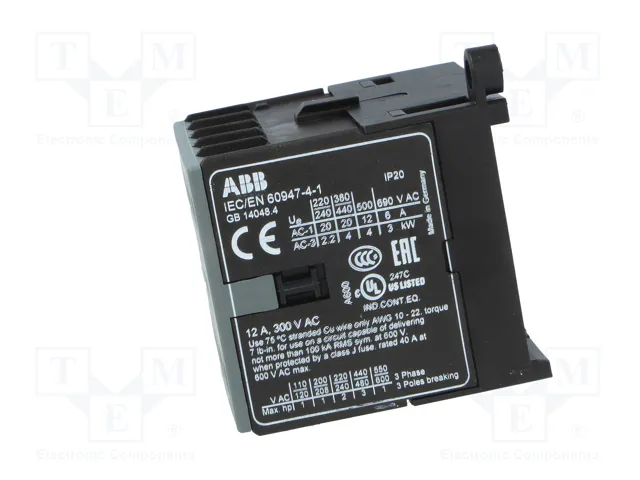 ABB B6-30-01-80 Contactor 3-polar 9A 220÷240VAC