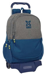 Mochila Escolar con Ruedas Munich Street Azul Gris 32 x 44 x 16 cm
