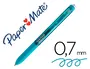 Papermate Inkjoy Bolígrafo Gel Retráctil, Punta 0.7 mm, Tinta de Gel de Secado Rápido, Color Verde Azulado, Clip y Empuñadura Cómoda