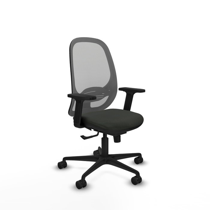 PIQUERAS Y CRESPO Silla de oficina Cilanco con mecanismo Sincro, Negro y Gris PIQUERAS Y CRESPO Silla de oficina Cilanco con mecanismo Sincro, Negro y Gris