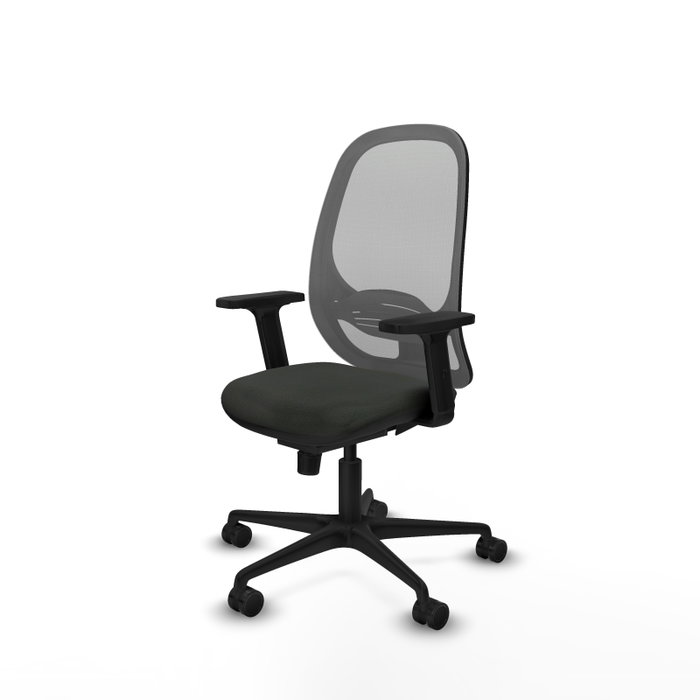 PIQUERAS Y CRESPO Silla de oficina Cilanco con mecanismo Sincro, Negro y Gris PIQUERAS Y CRESPO Silla de oficina Cilanco con mecanismo Sincro, Negro y Gris