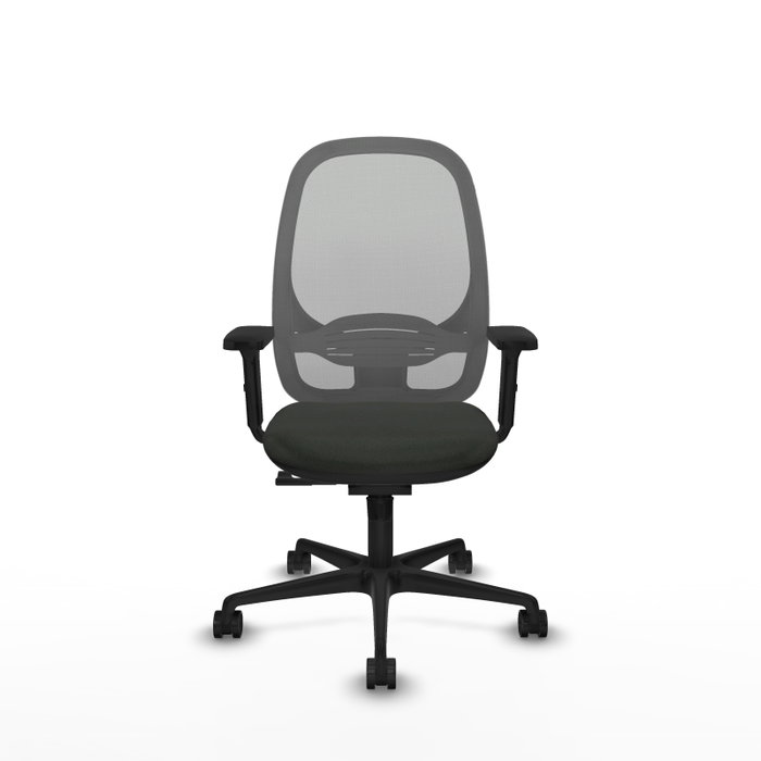 PIQUERAS Y CRESPO Silla de oficina Cilanco con mecanismo Sincro, Negro y Gris PIQUERAS Y CRESPO Silla de oficina Cilanco con mecanismo Sincro, Negro y Gris