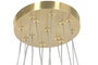 DKD Home Decor Lámpara de Techo de Cristal y Metal con Bolas Doradas