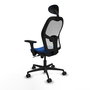 PIQUERAS Y CRESPO Silla de oficina Jorquera Azul y Blanco con mecanismo Sincro