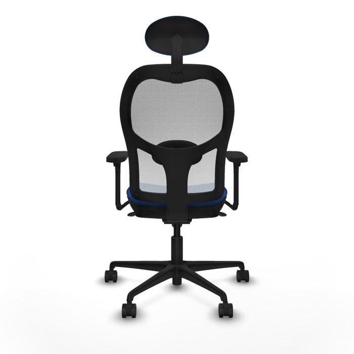 PIQUERAS Y CRESPO Silla de oficina Jorquera Azul y Blanco con mecanismo Sincro PIQUERAS Y CRESPO Silla de oficina Jorquera Azul y Blanco con mecanismo Sincro