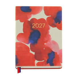 MIQUELRIUS Agenda Anual 2027 Trends Acuarela Red Bloom tapa Extra 145x195 mm
