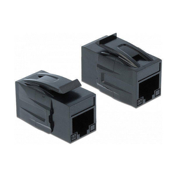 DeLOCK 86298 Módulo Keystone RJ45 hembra Cat.6A UTP negro DeLOCK 86298 Módulo Keystone RJ45 hembra Cat.6A UTP negro