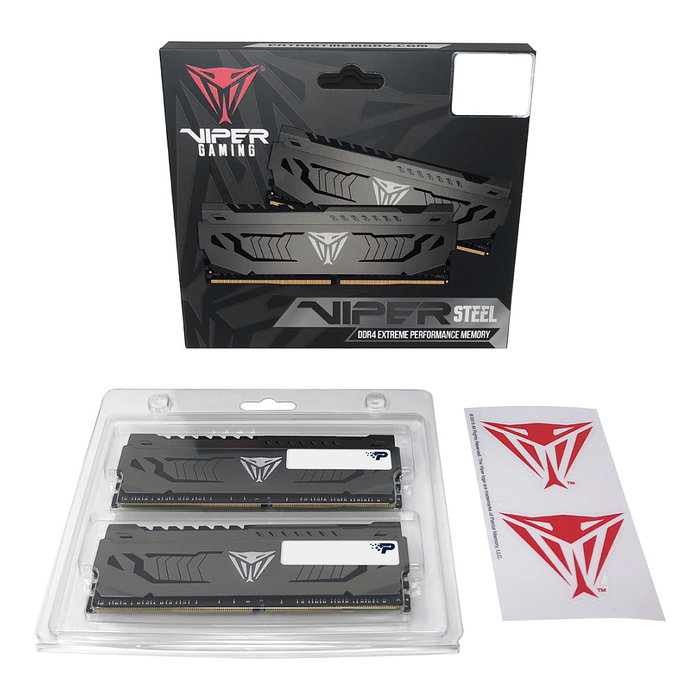 Patriot PVS416G320C6K Memoria RAM DDR4 16 GB (2x8 GB) 3200 MHz CL16 Viper Steel Dual-Kit para PC/Servidor