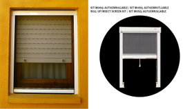 Mosquitera Autoenrollable en Kit 125x150 cm Blanca