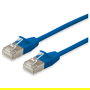EQUIP Patch Cable Cat6A SlimFlex 1.5 m Azul F/FTP LSZH 10 Gbit/s PoE+ RJ45 Macho - Ref. 606177