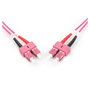 Digitus Cable de conexión de fibra óptica OM4 SC-SC 2m Multimodo Dúplex