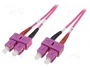 Digitus Cable de conexión de fibra óptica OM4 Duplex SC a SC 2m