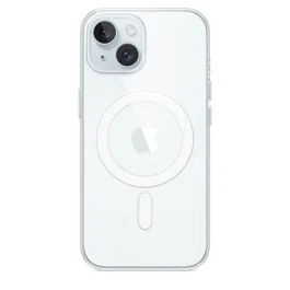 Apple Funda iPhone 15 Clear Case con MagSafe