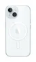 Apple MXRK3ZM/A Funda Clear Case con MagSafe para iPhone 15 - Transparente, Anti-Rayones, PC