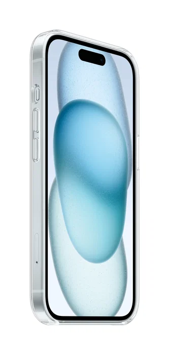 Apple MXRK3ZM/A Funda Clear Case con MagSafe para iPhone 15 - Transparente, Anti-Rayones, PC