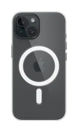 Apple MXRK3ZM/A Funda Clear Case con MagSafe para iPhone 15 - Transparente, Anti-Rayones, PC