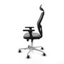 PIQUERAS Y CRESPO Silla de oficina Jorquera Gris con Mecanismo Sincro/Traslack