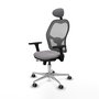 PIQUERAS Y CRESPO Silla de oficina Jorquera Gris con Mecanismo Sincro/Traslack