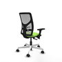 PIQUERAS Y CRESPO Silla de oficina Motilla con mecanismo Sincro/Traslack, Pistacho y Gris