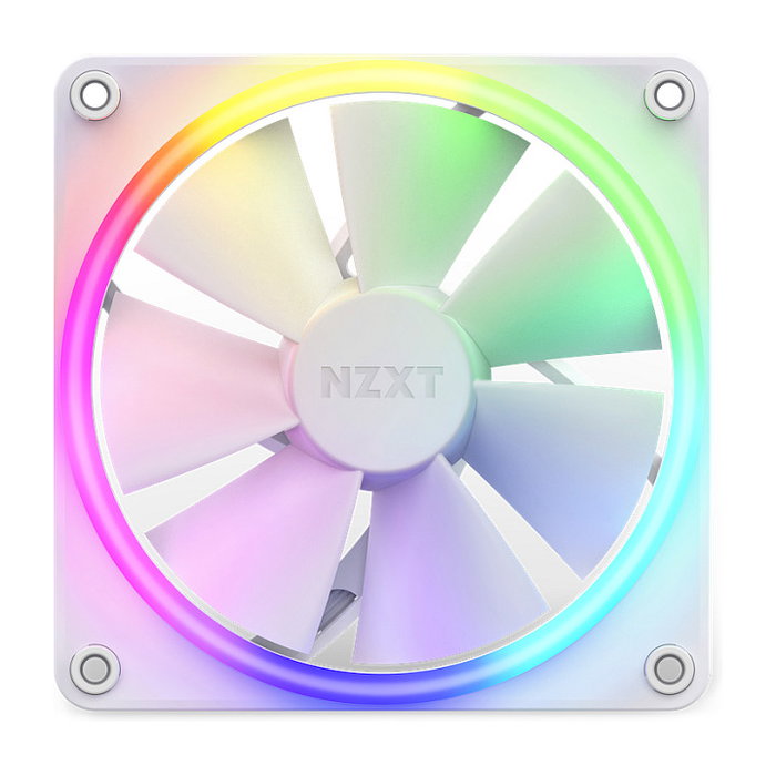 NZXT F120 RGB Tri-Pack Ventilador de Caja 120 mm Triple Blanco con Luz LED RGB, 120 * 120 * 26 mm, 500-1800 RPM, 27.5 dB, 50.18 CFM, RF-R12TF-W1