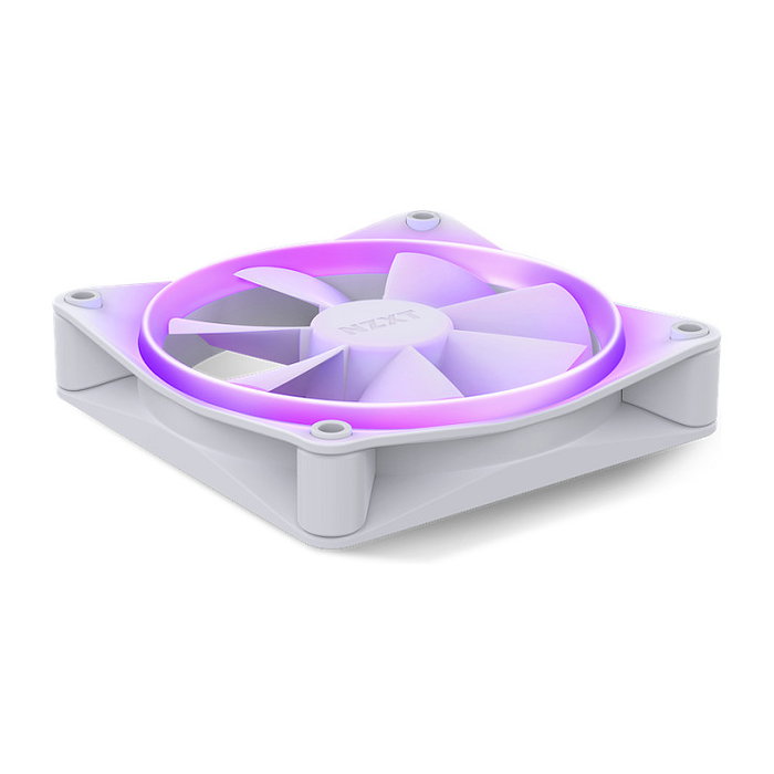 NZXT F120 RGB Tri-Pack Ventilador de Caja 120 mm Triple Blanco con Luz LED RGB, 120 * 120 * 26 mm, 500-1800 RPM, 27.5 dB, 50.18 CFM, RF-R12TF-W1