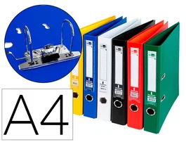 Liderpapel Archivador de Palanca A4 Forrado PVC Colores Surtidos