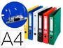 Liderpapel Archivador de Palanca A4 Forrado PVC Colores Surtidos