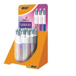 Boligrafo De 4 Colores Bic Gradient Expositor De 30