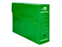 Liderpapel Caja archivo definitivo plástico lomo 100 mm verde