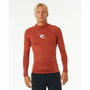 Camiseta de Baño Rip Curl Waves Upf Perf L/S Rojo Surf