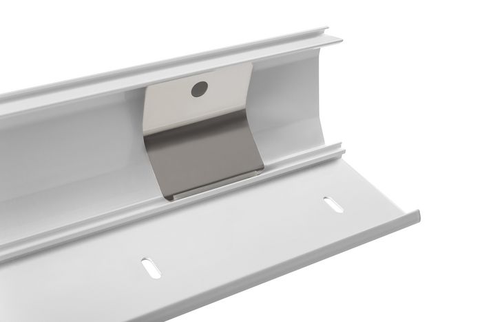 Vivolink Cubierta de Cable de Aluminio Blanca 110x6x2cm - Canaleta Organizador y Oculta Cables para Pared