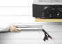 Vivolink Cubierta de Cable de Aluminio Blanca 110x6x2cm - Canaleta Organizador y Oculta Cables para Pared