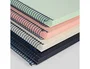 Milan Cuaderno A5 con Espiral, Tapa Dura, 80 Hojas Cuadriculadas, Beige