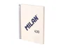Milan Cuaderno A5 con Espiral, Tapa Dura, 80 Hojas Cuadriculadas, Beige