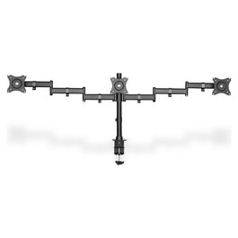 Digitus Soporte Triple Monitor, para 3x 27 Pulgadas, 8 kg por Monitor, Negro