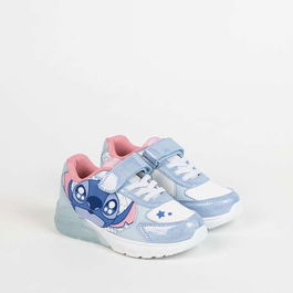 Cerdá Deportiva suela tpr con luces Stitch T027 para niños, talla 27, Light Blue