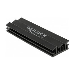 DeLOCK Disipador de calor 70 mm para módulo M.2, Negro