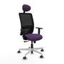 PIQUERAS Y CRESPO Silla de oficina Zulema con mecanismo Sincro, Morado y Negro