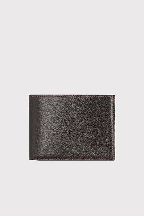 Zoozie Bags Cartera para Hombre Liverpool Marrón Piel Auténtica Bloqueador RFID 11x2x8.5 cm